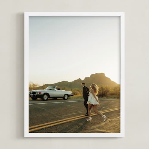 This is a white photo art with standard by Minted called the big picture: portrait framed photo