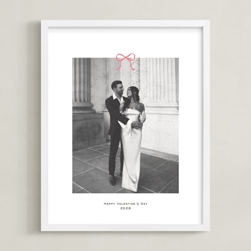 This is a petal photo art with standard by Annie Shapiro called small bow: portrait framed photo