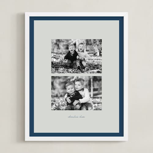 This is a winter berry photo art with standard by Blustery August called stacked two photo: framed photo