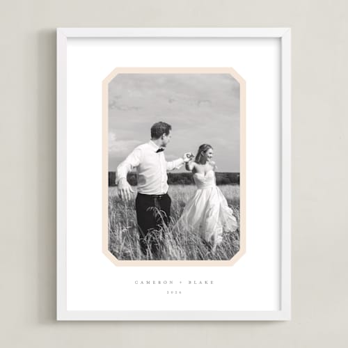 This is a cream photo art with standard by Carolyn MacLaren called bevel border: portrait