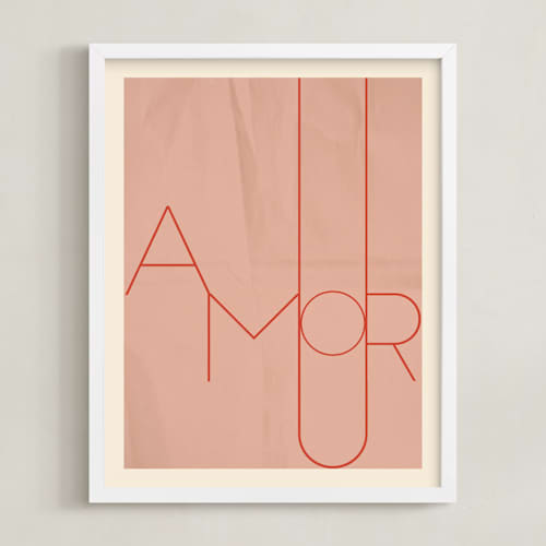 This is a blush art with standard by Morgan Kendall called amour