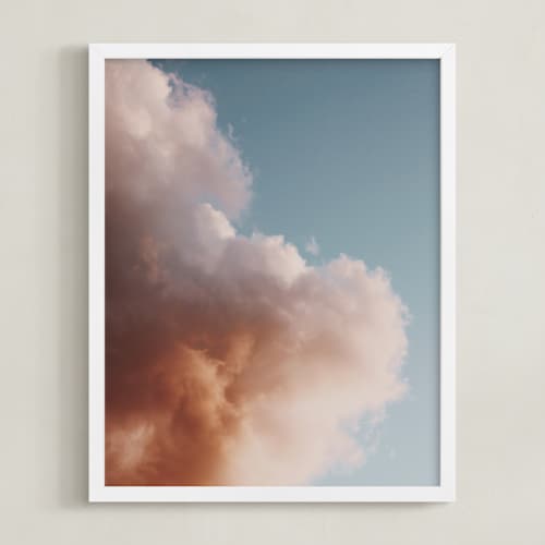This is a peach art with standard by Claire Duda called colors of the sky