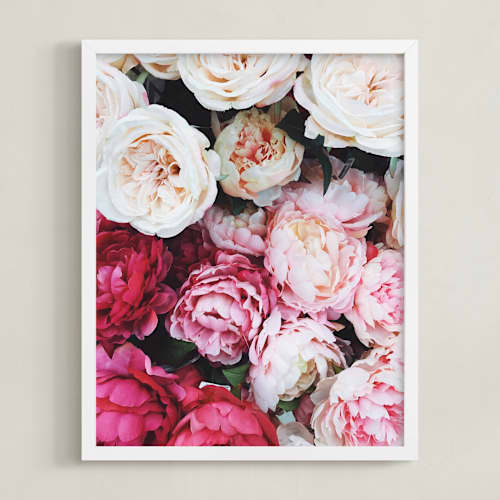 This is a peony pink art with standard by Marabou Design called peony palette