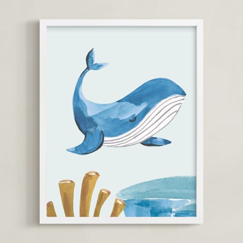 This is a whale art with standard by Teju Reval called ocean friends i