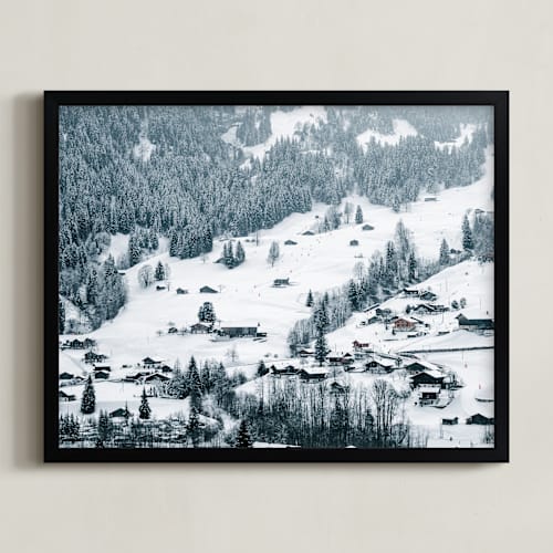 This is a snow white art with standard by Ying C. called white blanketed hills