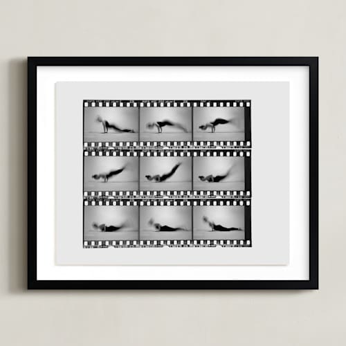 This is a vintage grey art with standard by Kelsey Mucci called the worm in motion