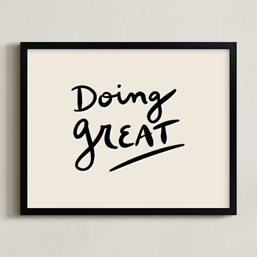 This is a off white art with standard by Erika Firm called doing great