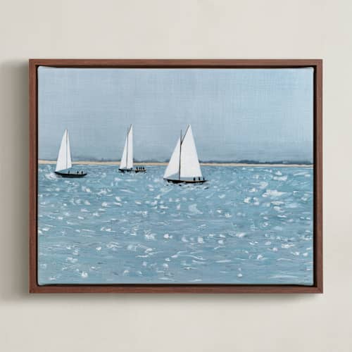This is a lake art with standard by Anna Kasper called sailing club