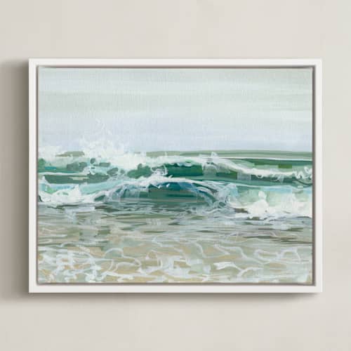This is a pale aqua art with standard by BROOK PAGE called soft break