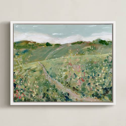 This is a meadow art with standard by Lindsay Megahed called find your way