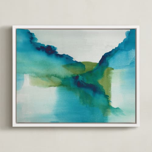 This is a aqua art with standard by Christine Llewellyn called enchant