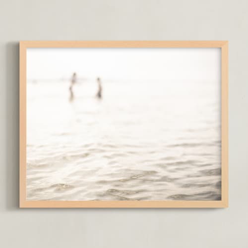 This is a neutral ivory art with standard by Lying on the grass called neutral wave