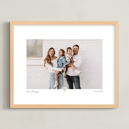 This is a taupe photo art with standard by Laura Hamm called with a heart: landscape framed photo