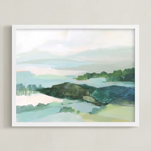 This is a powder blue art with standard by Mya Bessette called the long way around