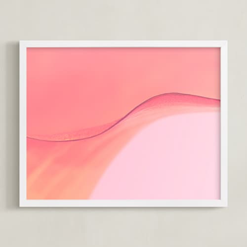 This is a coral art with standard by Kate Dailey called lily on the edge