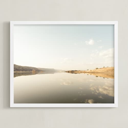 This is a lake art with standard by David Michuki called stillness of day