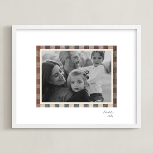 This is a sand photo art with standard by Creo Study called textile checks frame: landscape