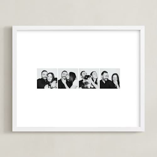 This is a white photo art with standard by Minted called photo strip: landscape framed photo