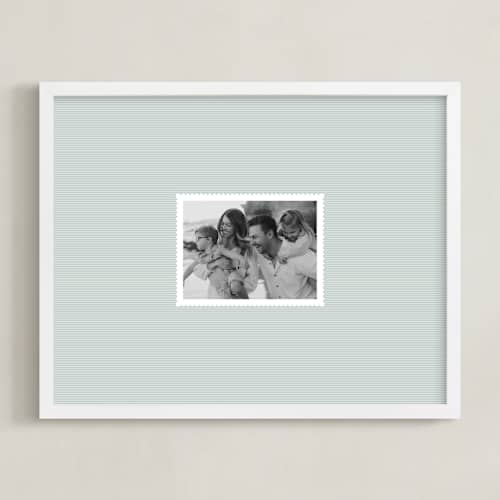 This is a denim photo art with standard by Olivia Kanaley Inman called railroad stripe: landscape