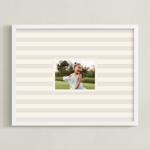 This is a sea photo art with standard by Olivia Kanaley Inman called coastal stripe: landscape