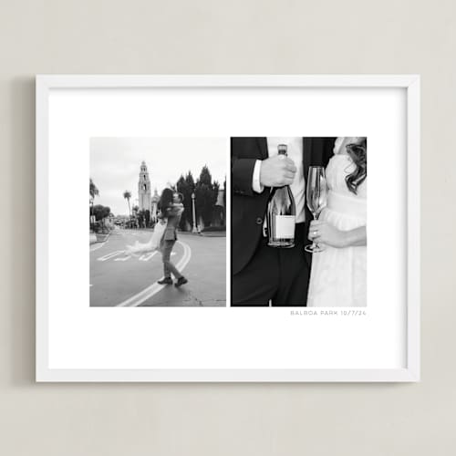 This is a white photo art with standard by Anelle Mostert called two photo: landscape framed photo