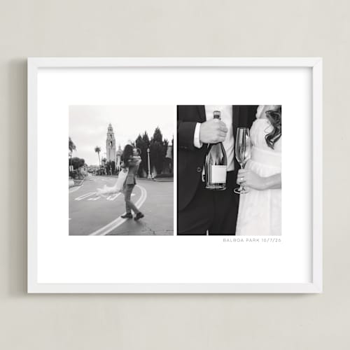 This is a white photo art with standard by Anelle Mostert called two photo: landscape framed photo