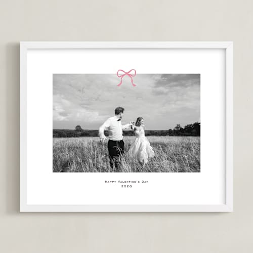 This is a petal photo art with standard by Annie Shapiro called small bow: landscape framed photo