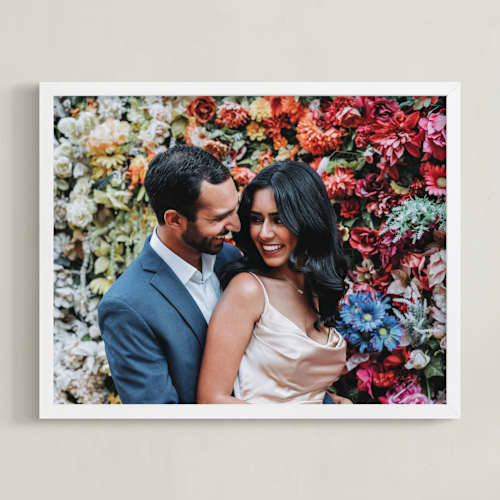 This is a white photo art with standard by Minted called the big picture: valentine's framed photo