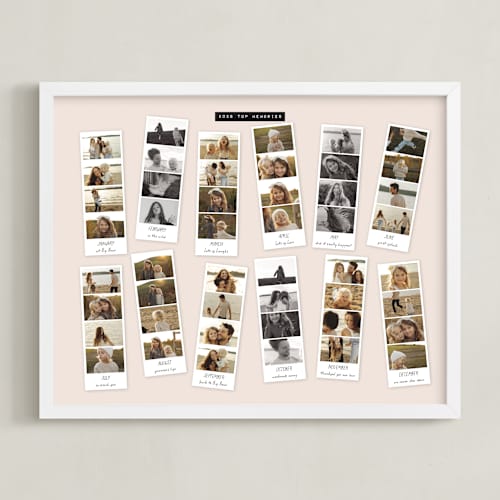 This is a sand photo art with standard by Claudia Orengo called year snapshots