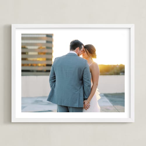 This is a white photo art with standard by Minted called the big picture: valentine's framed photo