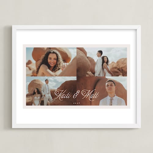 This is a marshmallow photo art with standard by Pati Cascino called scripted four photo: framed photo