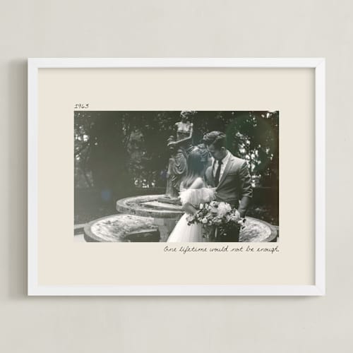 This is a bone photo art with standard by Brittney Jensen called framed photo: love of a lifetime