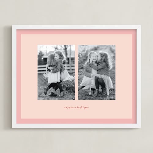 This is a blush photo art with standard by Blustery August called soft hues two photo: landscape framed photo