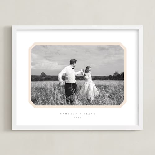 This is a cream photo art with standard by Carolyn MacLaren called bevel border: landscape