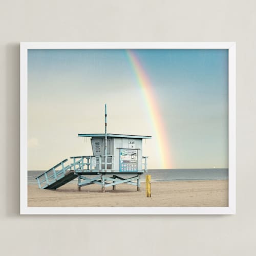 This is a sky blue art with standard by Shannon Howard called rainbow days