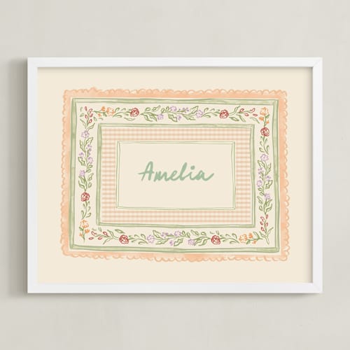 This is a garden nursery wall art with standard by Creo Study called cottagecore name