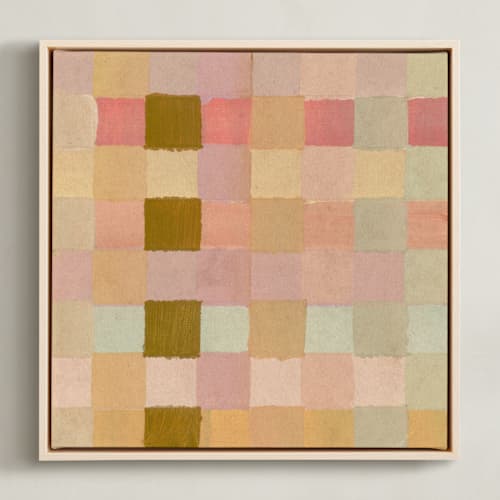 This is a wheat art with standard by Lindsay Megahed called checkers 1