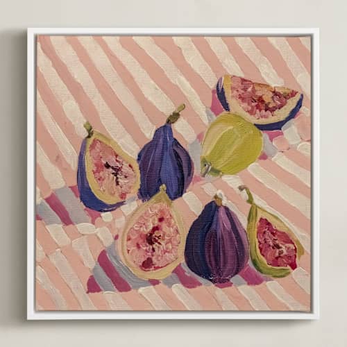 This is a british pink art with standard by Lisa Grizaniuk called figs and stripes 1