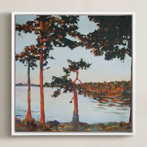 This is a pale blue art with standard by Kelly Johnston called davison head
