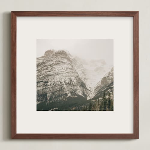 This is a stone art with standard by Melanie Severin called kananaskis series 1