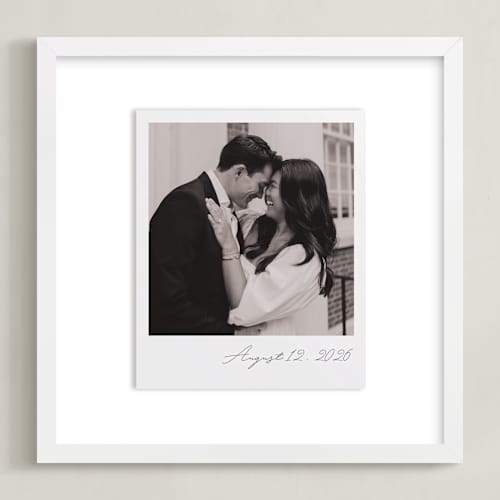 This is a noir photo art with standard by Minted called framed photo: classic snap