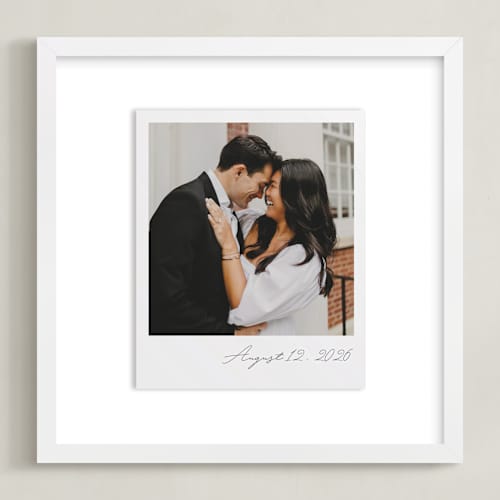 This is a quartz photo art with standard by Minted called classic snap: square framed photo