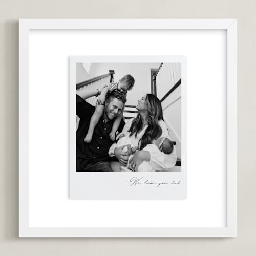 This is a noir photo art with standard by Minted called framed photo: classic snap