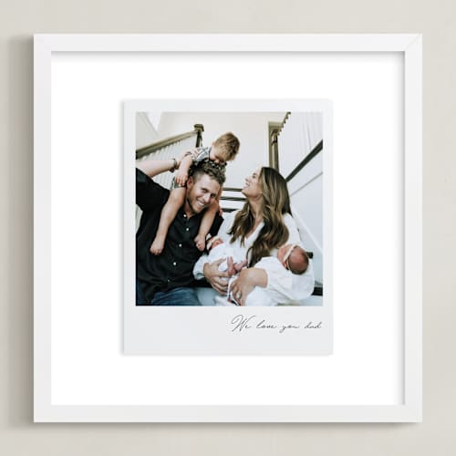 This is a quartz photo art with standard by Minted called classic snap: square framed photo