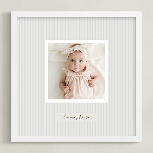 This is a peacock photo art with standard by Benita Crandall called preppy stripes