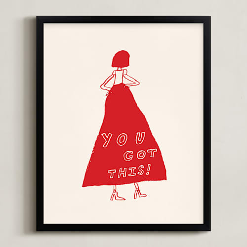 This is a power red art with standard by Elliot Stokes called you got this