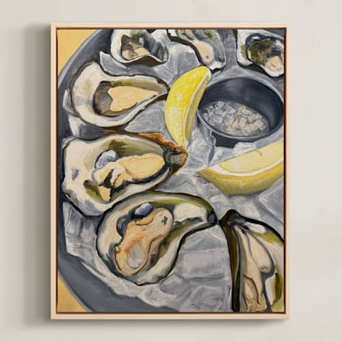 This is a sunshine art with standard by Kelly McGuire called oysters