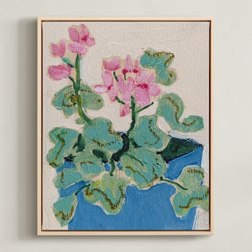 This is a pink soda art with standard by Lottie Aldarwish called garden study