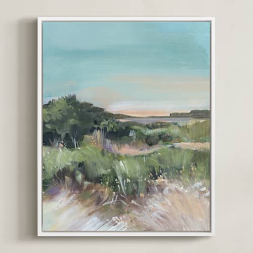 This is a misty blue art with standard by AlisonJerry called sunset on the dunes 1