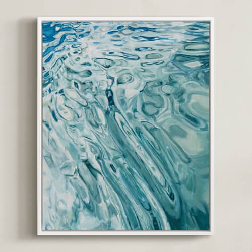This is a marine blue art with standard by Kelly Johnston called slip